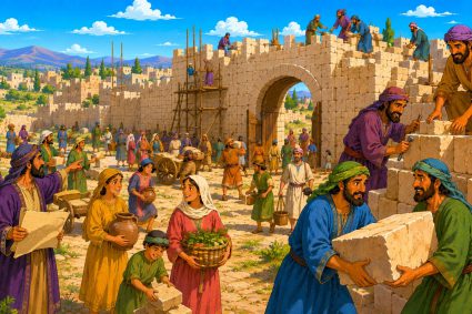 🧒📚 Histoires bibliques pour s’émerveiller | 14.06.2026 | 🏰 Néhémie | 🏡 Chap.11 – Qui habitera à Jérusalem ?