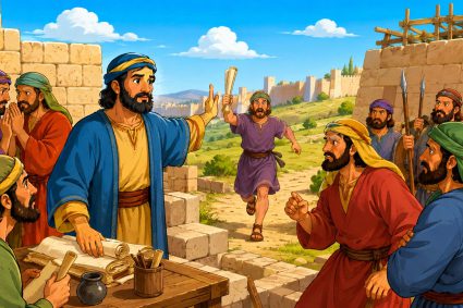 🧒📚 Histoires bibliques pour s’émerveiller | 09.06.2026 | 🏰 Néhémie | 🕵️   Chap.6 – Un piège pour Néhémie