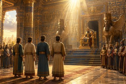👑 DE BABYLONE AU ROYAUME ÉTERNEL | Chapitre 1 – 🌟 Minisérie 3 : 📖 La sagesse d’en haut | 👑 Poème 3 – Devant le roi