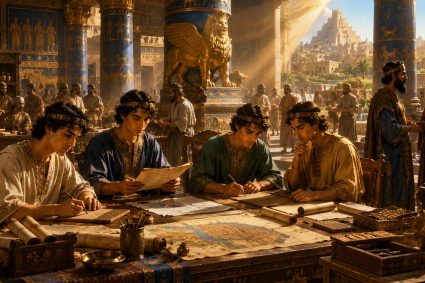 👑 DE BABYLONE AU ROYAUME ÉTERNEL | Chapitre 1 – 🌟 Minisérie 3 : 📖 La sagesse d’en haut | 🏛️ Poème 6 – Au service de la cour de Babylone