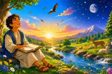 🧒📚 Histoires bibliques pour s’émerveiller | 26.08.2026 | 🎻 Psaumes | ☀️ Chap.19 – Les cieux et la Parole racontent la gloire de Dieu